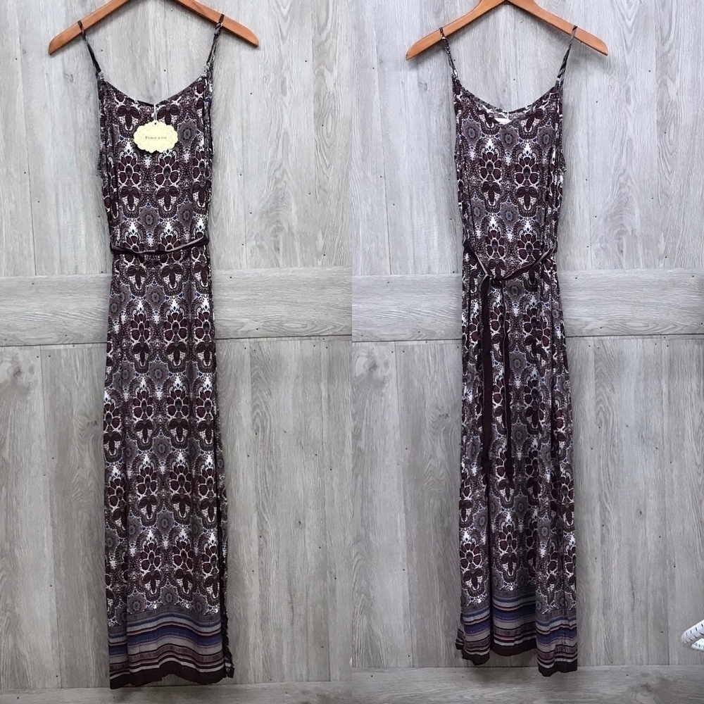 Burgundy Paris Collection Maxi Dress BB172